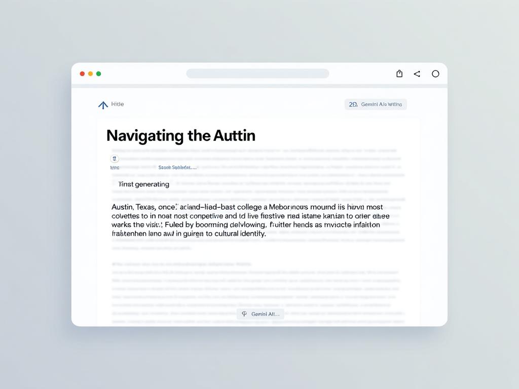 AI Article Generation Interface
